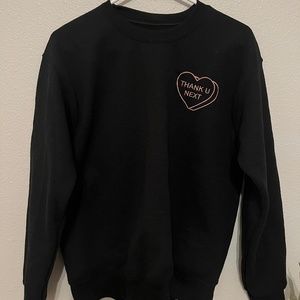 Custom Screen Printed Thank you Next Sweatshirt